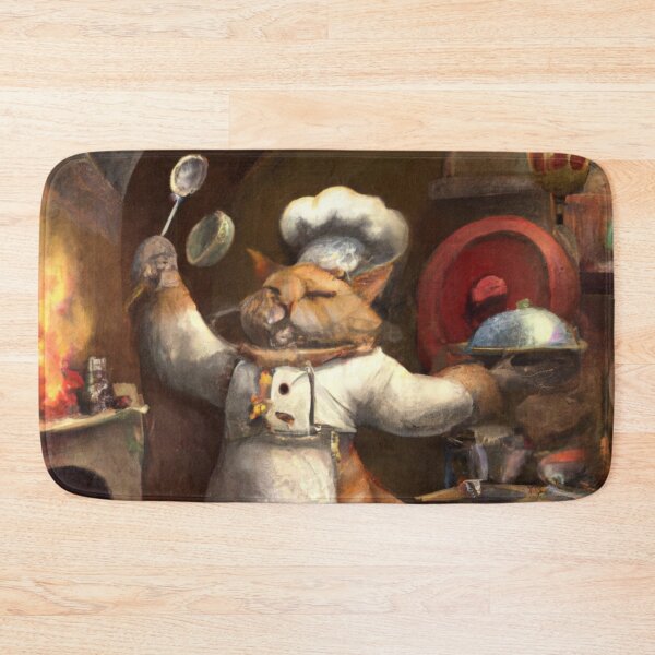 Item preview, Lyam the Cat, perfecting a dish (Baroque) designed and sold by thecatandkettle.