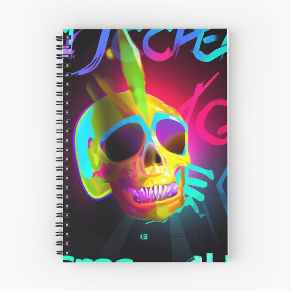 Item preview, #SkullLove Neon Skull 004 designed and sold by MindGlowArt.