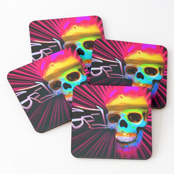 Item preview, #SkullLove Neon Skull 005 designed and sold by MindGlowArt.