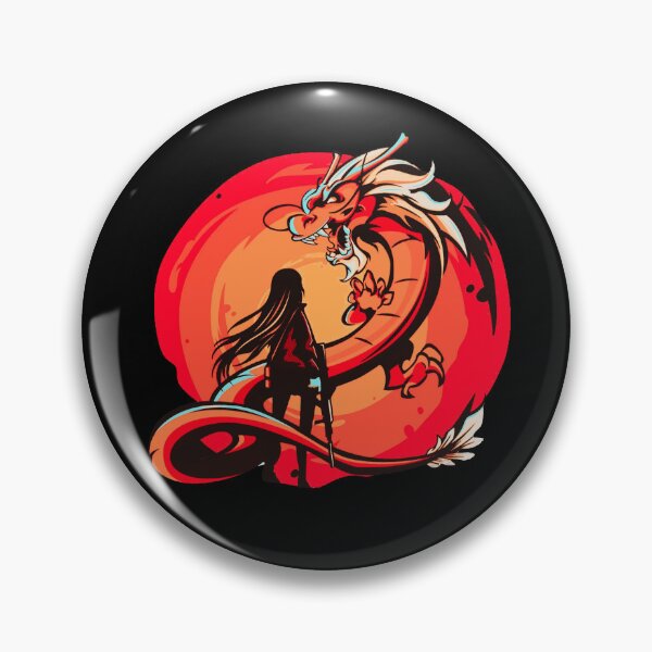 Artikelvorschau, Rotes Anime Girl und Dragon Design entworfen und verkauft von Dven-Clothes.