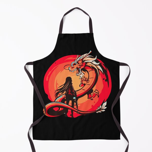 Item preview, Red Anime Girl and Dragon design designed and sold by Dven-Clothes.