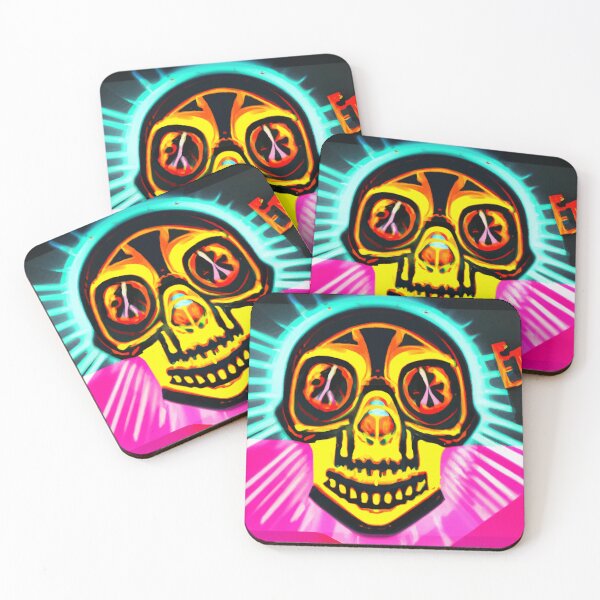 Item preview, #SkullLove Neon Skull 007 designed and sold by MindGlowArt.