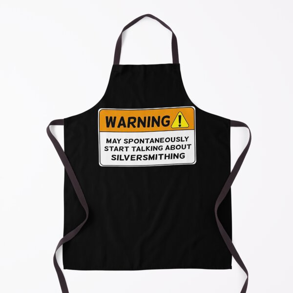 Item preview, Funny warning silversmithing jewelry maker joke jeweler gift designed and sold by MetalicBabe.