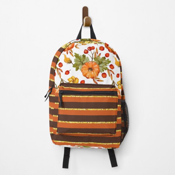 Item preview, Pumpkin And Berries With Glitter (Horizontal Stripes 3) designed and sold by SimplyMe-Plus.
