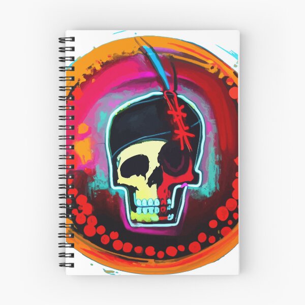 Item preview, #SkullLove Punk Skull 002 designed and sold by MindGlowArt.