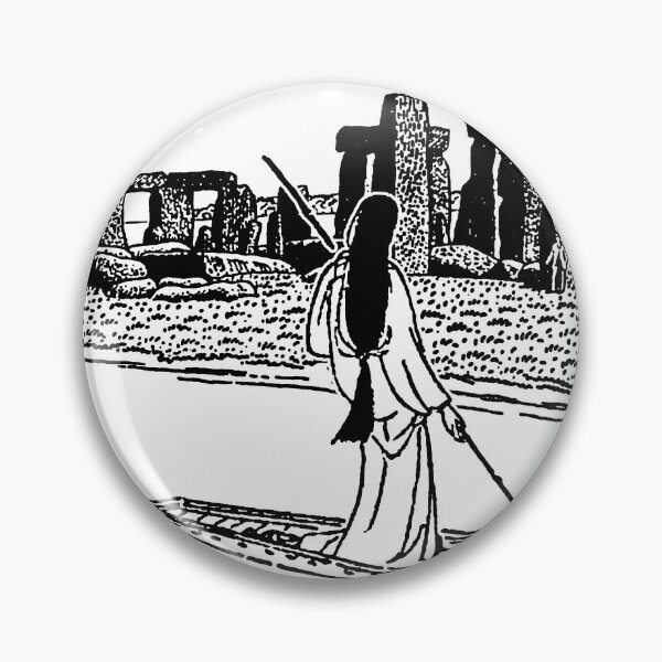Item preview, Stonehenge and Lady Poling along on a Boat designed and sold by BReinbold.