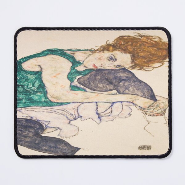 Item preview, HD Seated Woman With Legs Drawn Up , by Egon Schiele - HIGH DEFINITION designed and sold by beoverpowered.