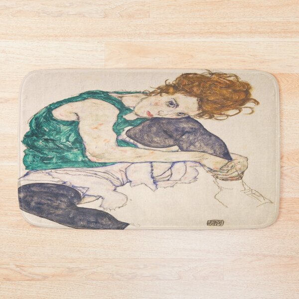Item preview, HD Seated Woman With Legs Drawn Up , by Egon Schiele - HIGH DEFINITION designed and sold by beoverpowered.