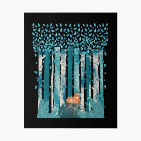 Vista previa del artículo con la obra «Ciervo bebé en el bosque», diseñado y vendido por MoSaid.
