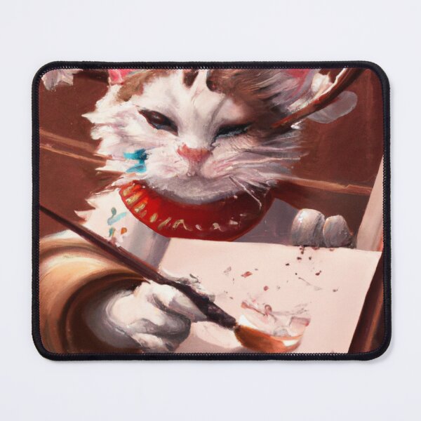 Item preview, Ringo the Cat, practicing calligraphy (Baroque) designed and sold by thecatandkettle.