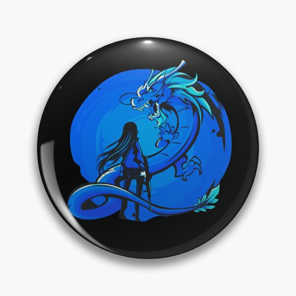 Artikelvorschau, Blaues Anime Girl und Dragon Design entworfen und verkauft von Dven-Clothes.