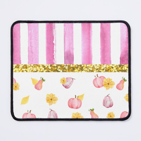 Item preview, Pink Pumpkins And Flowers With Glitter (Stripes 1) designed and sold by SimplyMe-Plus.