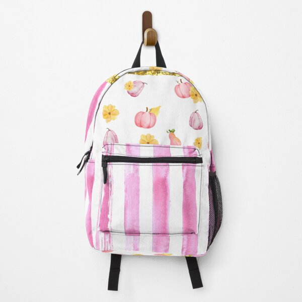 Item preview, Pink Pumpkins And Flowers With Glitter (Stripes 1) designed and sold by SimplyMe-Plus.