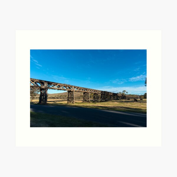 Item preview, old railway bridge crossing Murrumbidgee River Gundagai New South Wales. designed and sold by DavidMay.