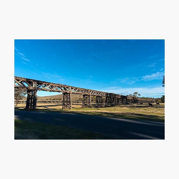 Item preview, old railway bridge crossing Murrumbidgee River Gundagai New South Wales. designed and sold by DavidMay.