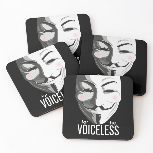 Item preview, For The Voiceless - Anonymous Mask V for Vendetta Guy Fawkes designed and sold by EarthlingTom.