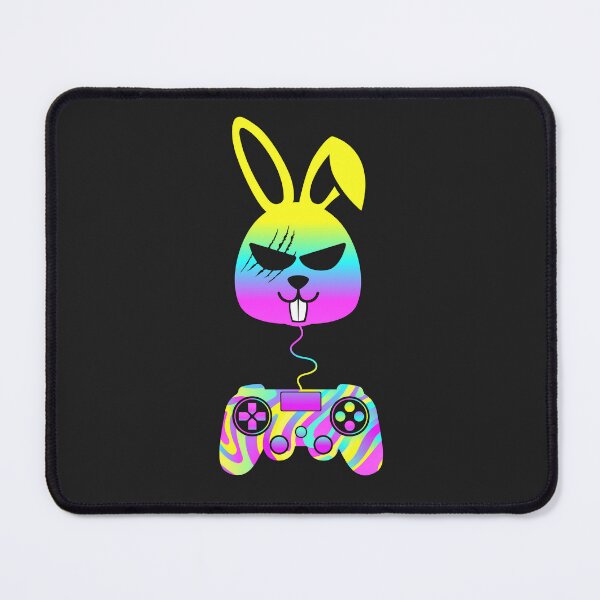 Item preview, Bunny Gamer Angry Gamer Bunny Gaming Game Controller designed and sold by Colorful Designs.