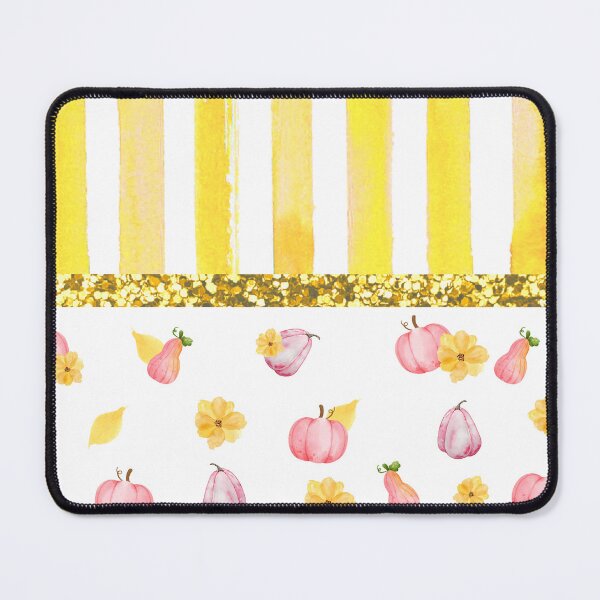 Item preview, Pink Pumpkins And Flowers With Glitter (Stripes 2) designed and sold by SimplyMe-Plus.