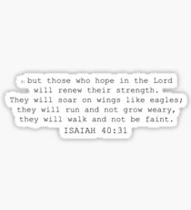 isaiah 40:31 Sticker