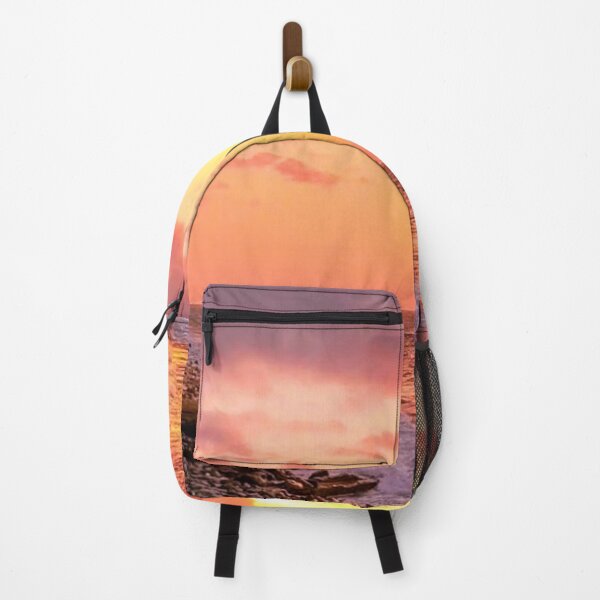 Item preview, Pink orange sunset over clam beach designed and sold by Durgaa D.