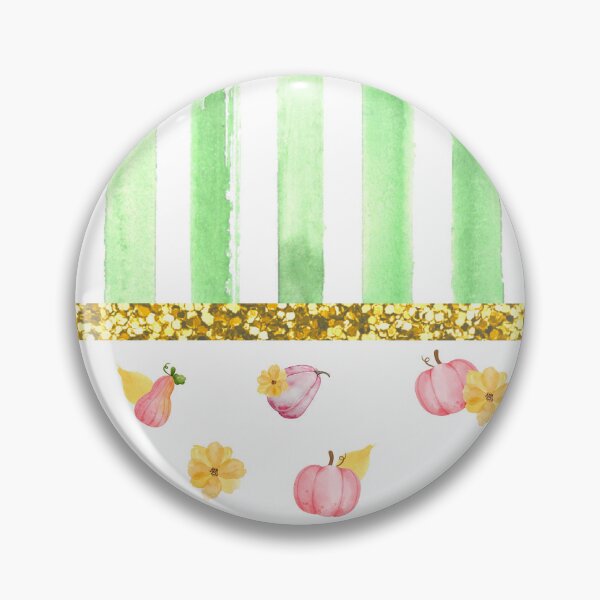 Item preview, Pink Pumpkins And Flowers With Glitter (Stripes 3) designed and sold by SimplyMe-Plus.