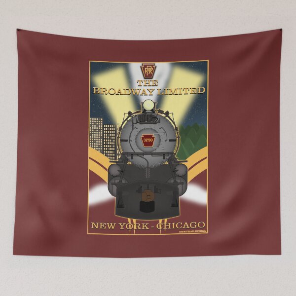 Item preview, Pennsylvania Railroad "Broadway Limited" Advertisement Poster designed and sold by WNYRailDesign.
