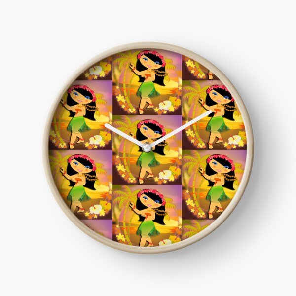 TropoGirl - Tropical Dancer Clock