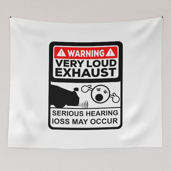 Item preview, Warning Loud Exhaust designed and sold by ElseWorldDesign.