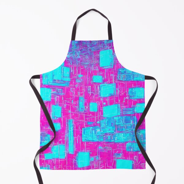 Artikelvorschau, Rosa und blauer Cyberpunk-Cyberspace entworfen und verkauft von Art-of-AI.