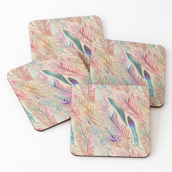 Item preview, Earthy Feather Pattern designed and sold by Zemracreative.