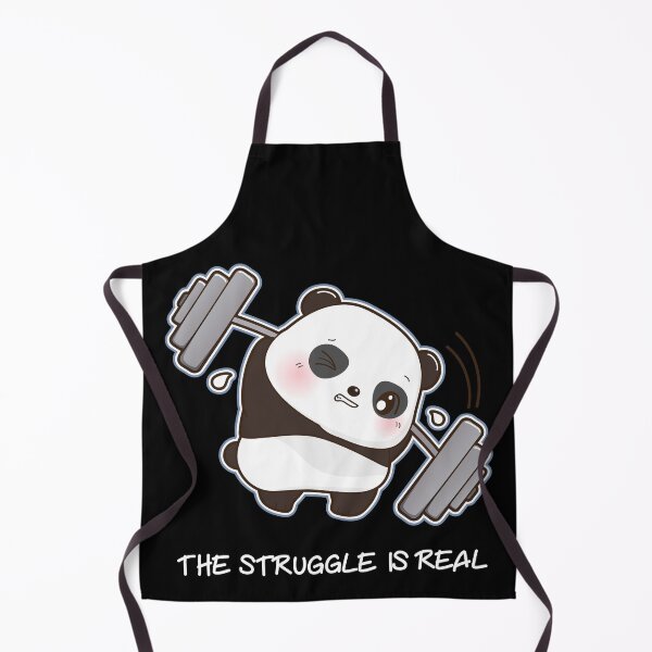 Item preview, Panda The Struggle Is Real Weightlifting Fitness Gym Cute designed and sold by Mini Pandas.