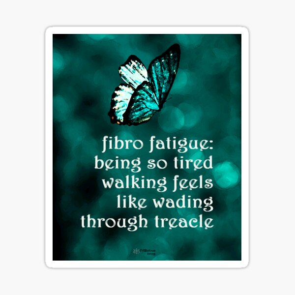 Fibro Fatigue Butterfly Sticker