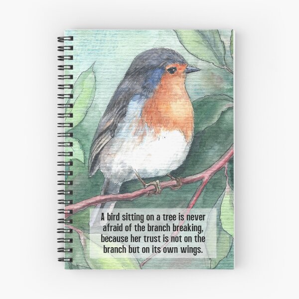 Item preview, A bird sitting on a tree is never afraid of the branch breaking designed and sold by QuotesAreFun.