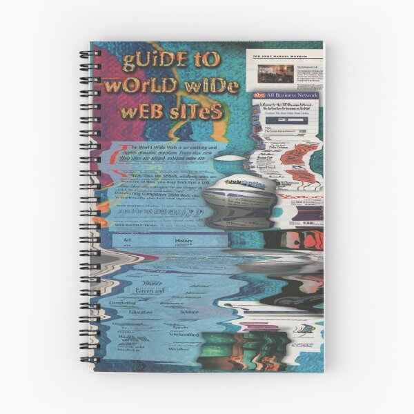 Item preview, Guide to World Wide Web Sites- Y2K aesthetic Glitch art style  designed and sold by Zook Designs.