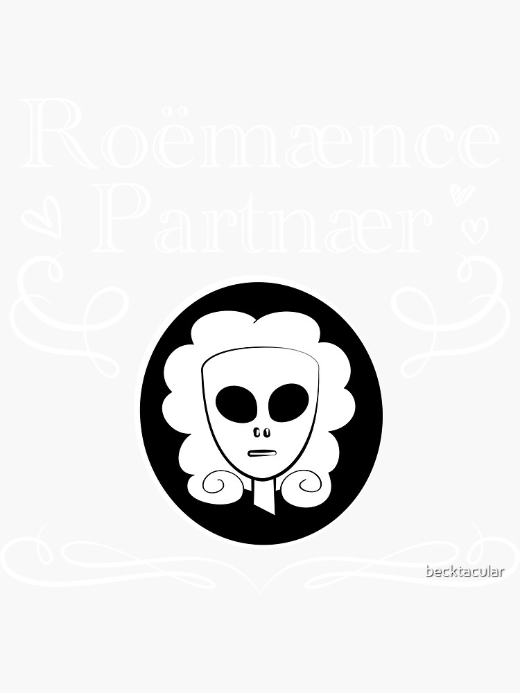 "Dimension 20 Roemaence Partnaer" Sticker for Sale by becktacular