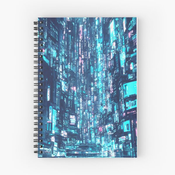 Item preview, Anime CyberPunk City, Neon blue, cyan designed and sold by Art-of-AI.