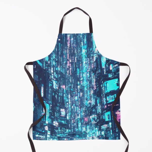 Item preview, Anime CyberPunk City, Neon blue, cyan designed and sold by Art-of-AI.