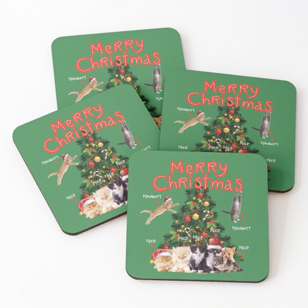 Item preview, Naught and Nice Cats at Christmas Time designed and sold by SPDguy.