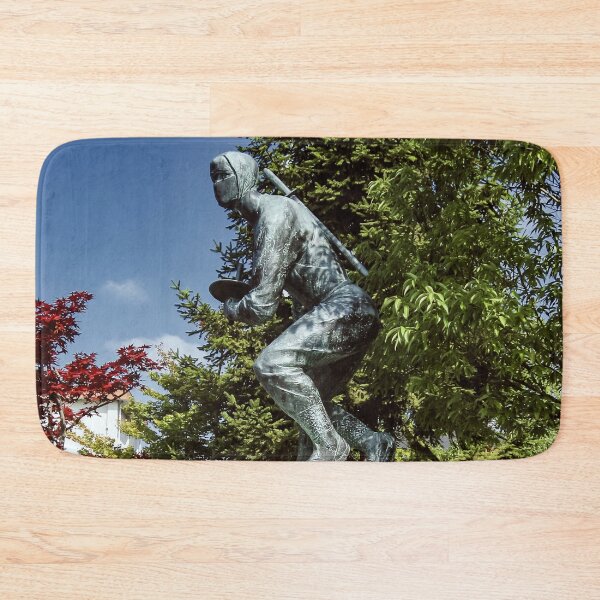 Item preview, Mysterious Koga Ninja Statue Japan Art Print designed and sold by XIX361ART.