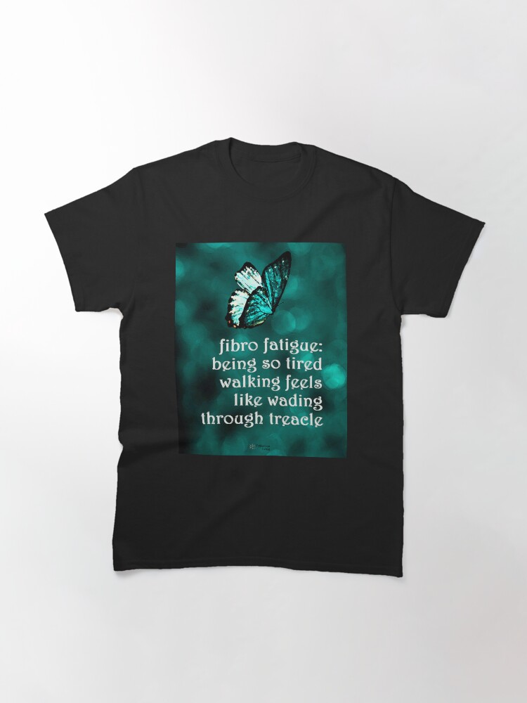 Thumbnail 3 of 7, Classic T-Shirt, Fibro Fatigue Butterfly designed and sold by FABulous-living.