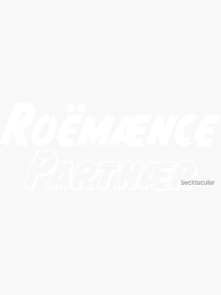 "Dimension 20 Roemaence Partnaer" Sticker for Sale by becktacular