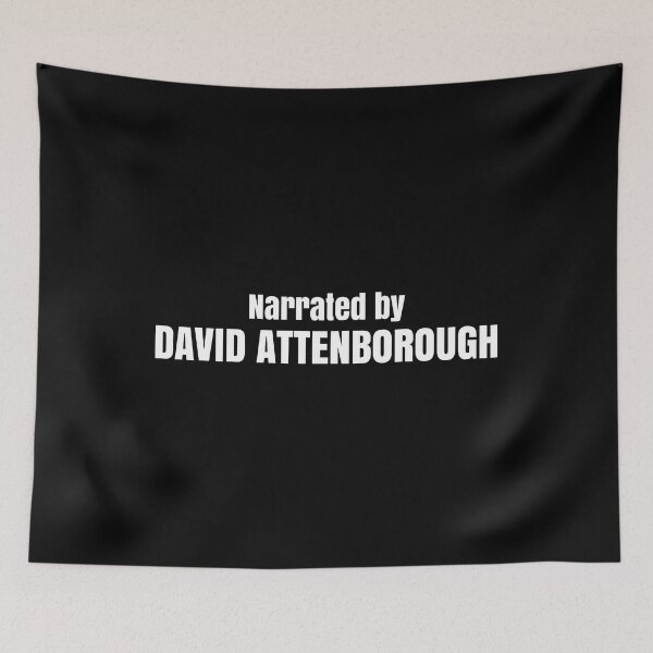Item preview, Narrated by David Attenborough  designed and sold by keilamariadesig.