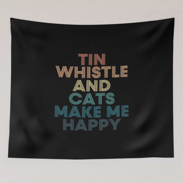 Item preview, Tin whistle And Cats Make Me Happy designed and sold by kindxinn.