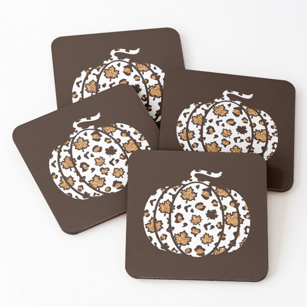 Item preview, Leopard Print Glitter Maple Leaf Pumpkin designed and sold by SimplyMe-Plus.