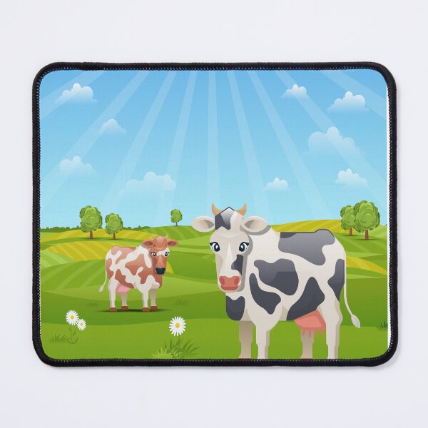 Item preview, Cow Grazing With Tree Metal designed and sold by Ammar-the-goat.