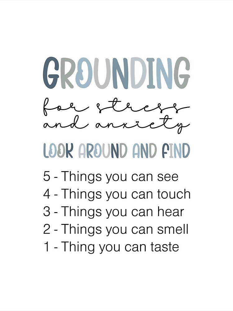 5-4-3-2-1 Grounding Printable Poster, 55% OFF