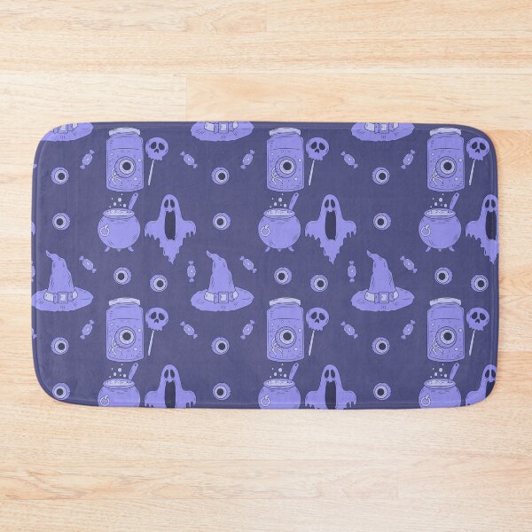 Item preview, Incredible creepy Halloween pattern with a purple background to always carry the spirit of Autumn with you designed and sold by Patternschidos.