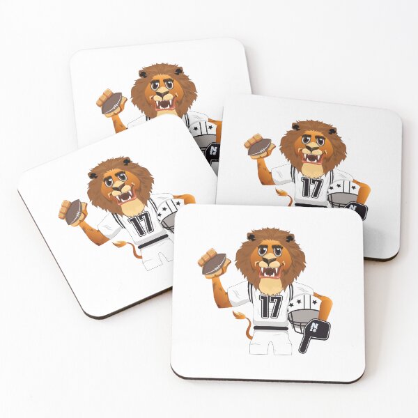 Item preview, Funny Lion Wearing Rugby player designed and sold by ahmedabdelbaset.