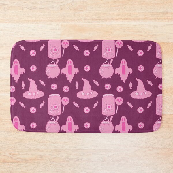 Item preview, Incredible creepy Halloween pattern with a pink background to always carry the spirit of Autumn with you designed and sold by Patternschidos.