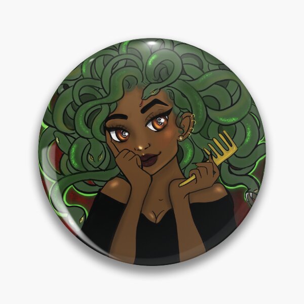Artikelvorschau, Afro-Medusa entworfen und verkauft von bpeppersart.